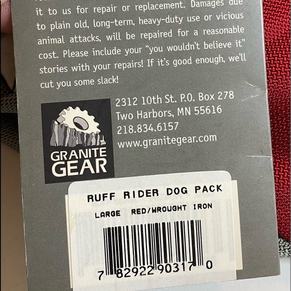 Granite Gear Ruff Rider Dog Pack - Large Size - Picture 3 of 5